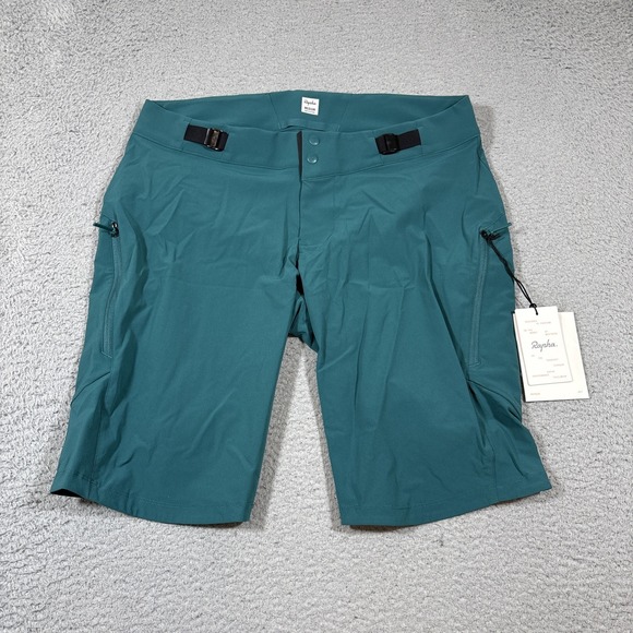 NWT Rapha Trail Fast & Light Shorts Men M Blue Mountain Bike Enduro MTB Cycling - Picture 1 of 9